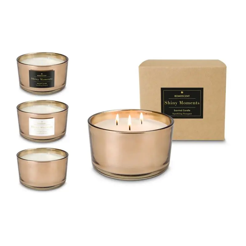 ROMOSCENT 'Shiny Moments' Aromakerze, Luxuriöse Duftnote