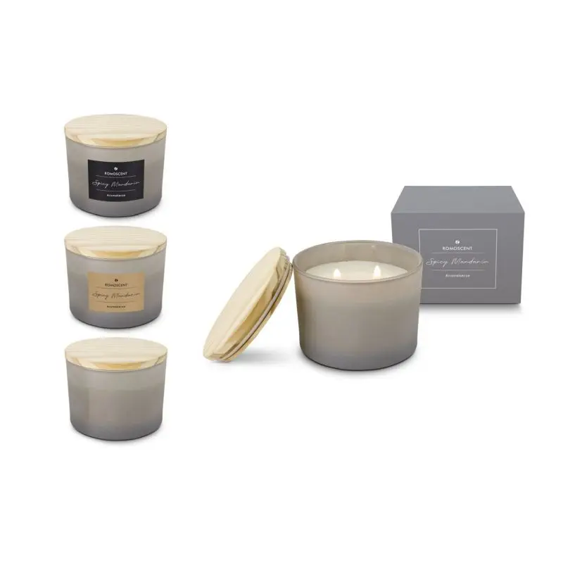 ROMOSCENT Würzige Mandarinen-Duftkerze, Aromatisches Ambiente