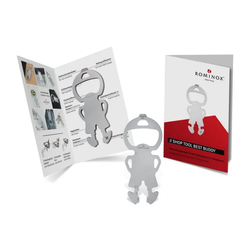 ROMINOX Best Buddy Multitool - 11 Funktionen für Alltag & Werkstatt