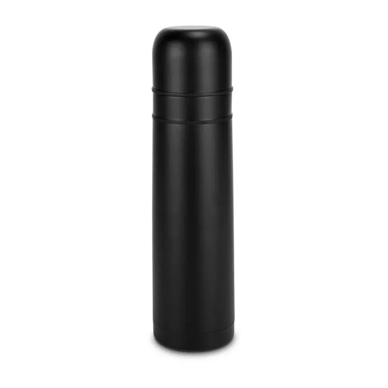 ROMINOX Cup in Cup Isolierkanne, 500 ml, Mattschwarz mit 2 Deckeln
