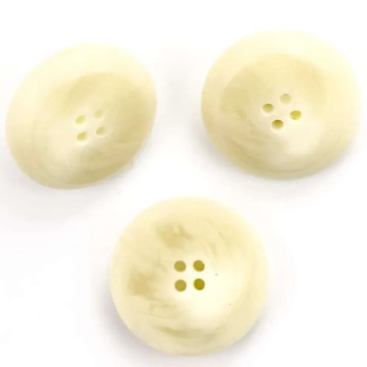 Hornimitatknopf Creme-Natur 4-Loch-Knopf – Hosenknopf HI-47