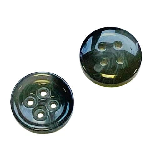 Hornimitatknopf Grau 18 mm – Hornimitatknopf HI-5