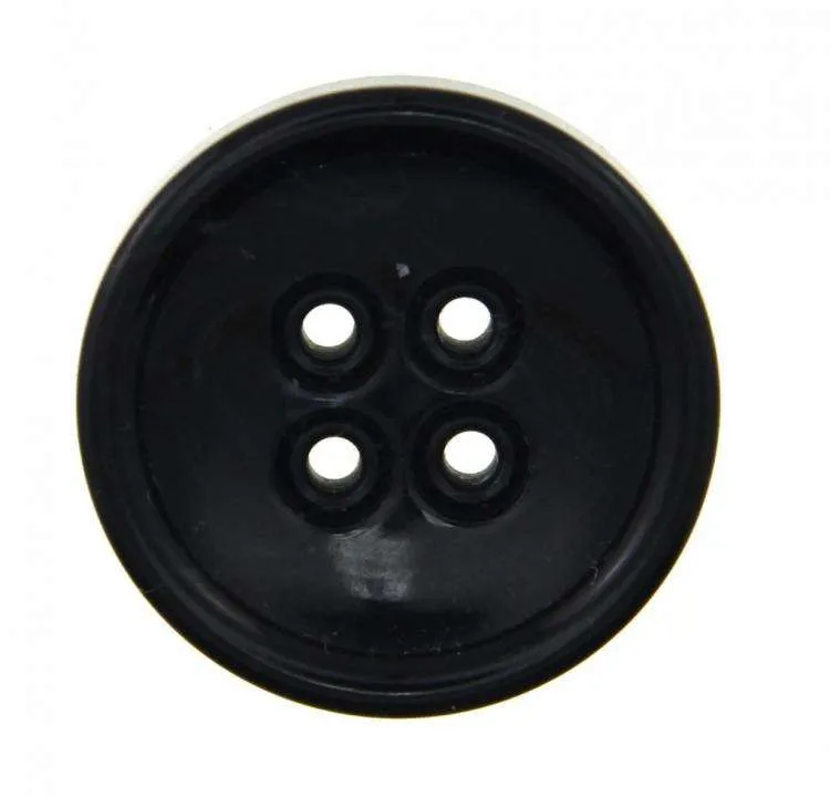 Hornimitatknopf Grau 18 mm – Hornimitatknopf HI-5