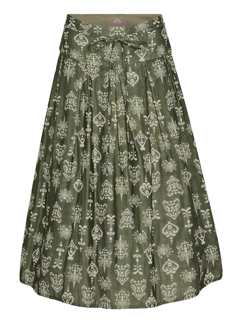 Eleganter Rock aus Jacquard mit Bindeband