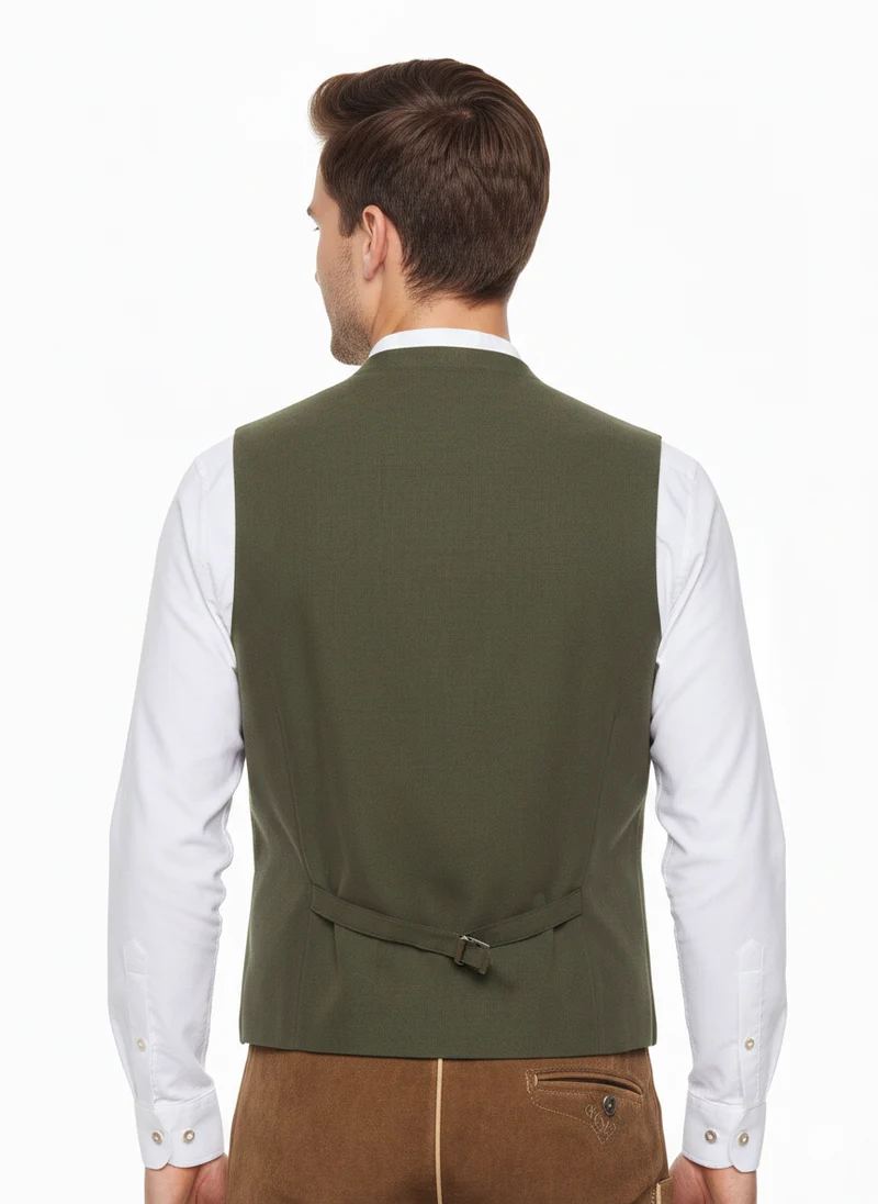 Exklusive Herrenweste aus Streifenjacquard