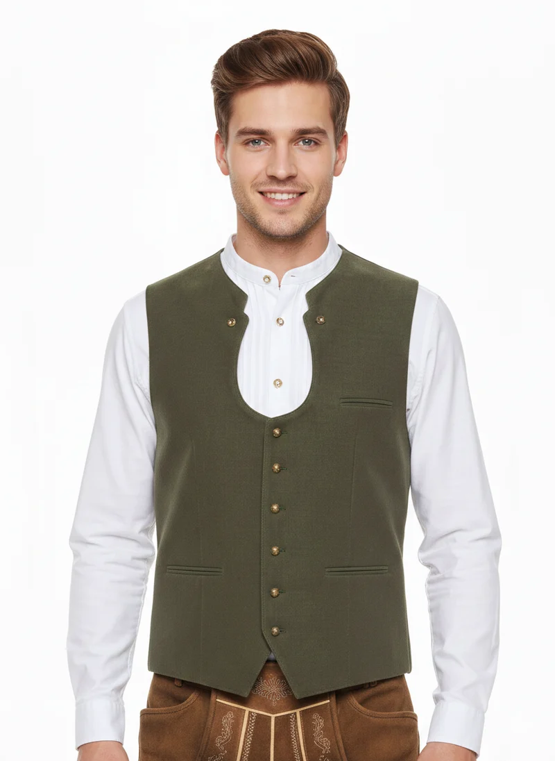 Exklusive Herrenweste aus Streifenjacquard