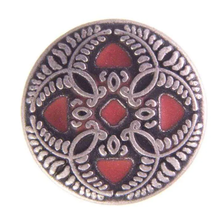 Trachtenknopf Ornament Rot – TK-70