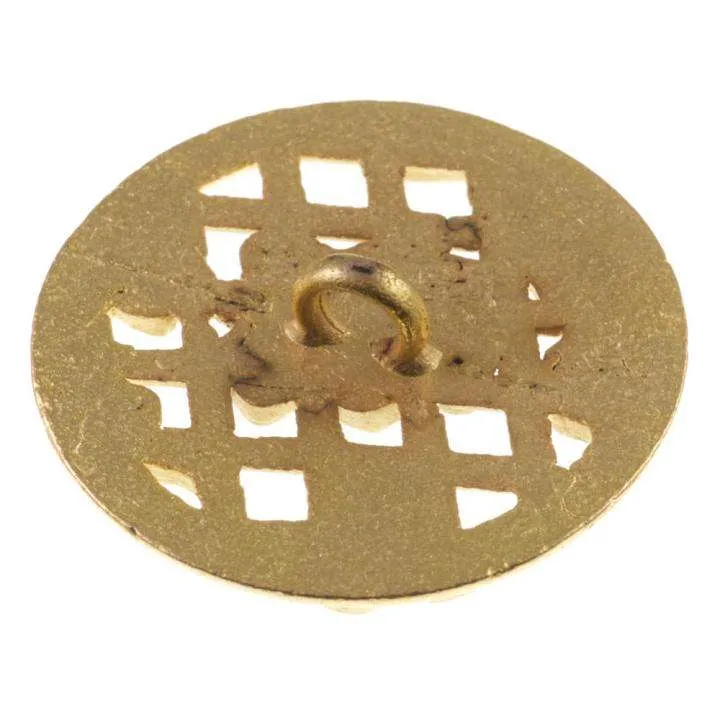 Trachtenknopf Rosenmotiv Gold – Metallknopf TK-64