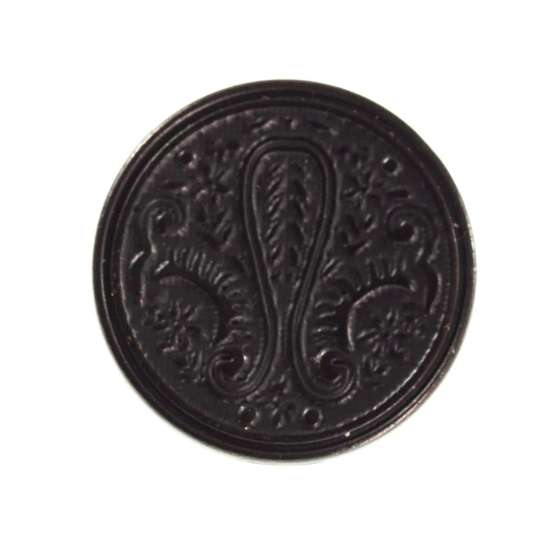 Trachtenknopf Ornament Schwarz – Metallknopf TK-3