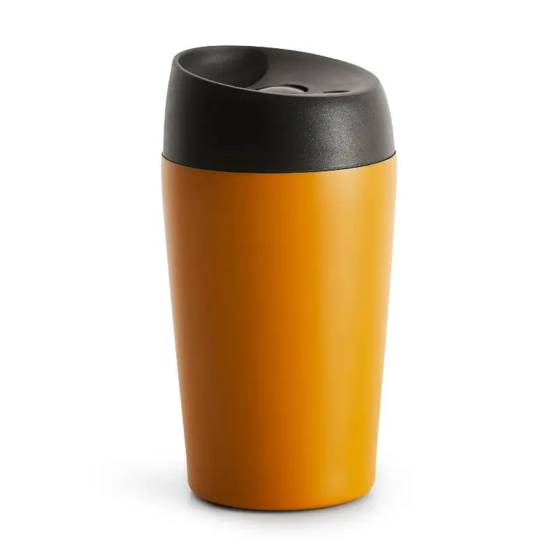 Sagaform Loke Reisebecher 240 ml – stilvoller, isolierter Thermobecher in Terrakotta für unterwegs