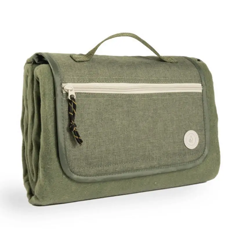 Sagaform City Picknickdecke 170x130 cm in Grün - Robust & Stilvoll