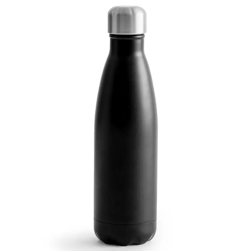 Schwarz Sagaform Nils 500ml Edelstahlflasche, elegant & robust