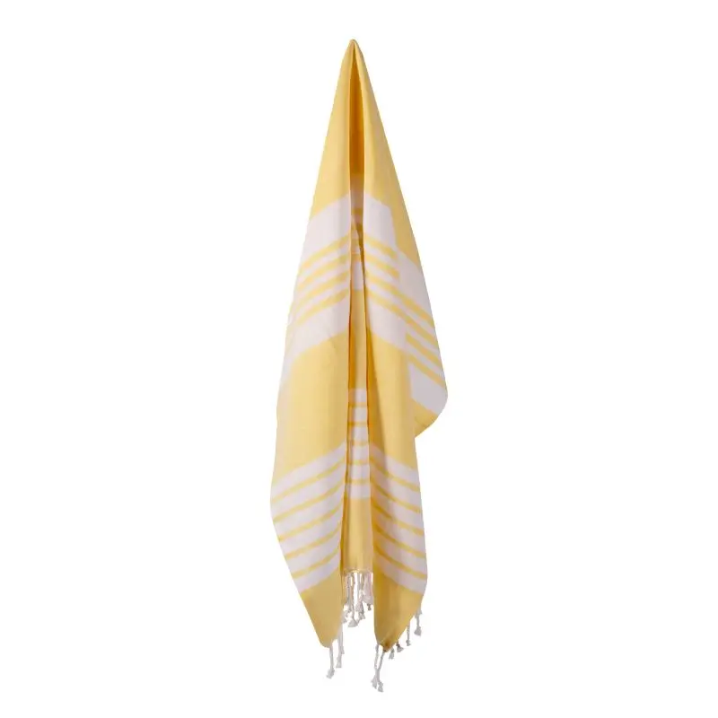 Sagaform Ella Hamam-/Strandtuch 90x170cm - Gelb: Weich, Saugfähig, Stilvoll