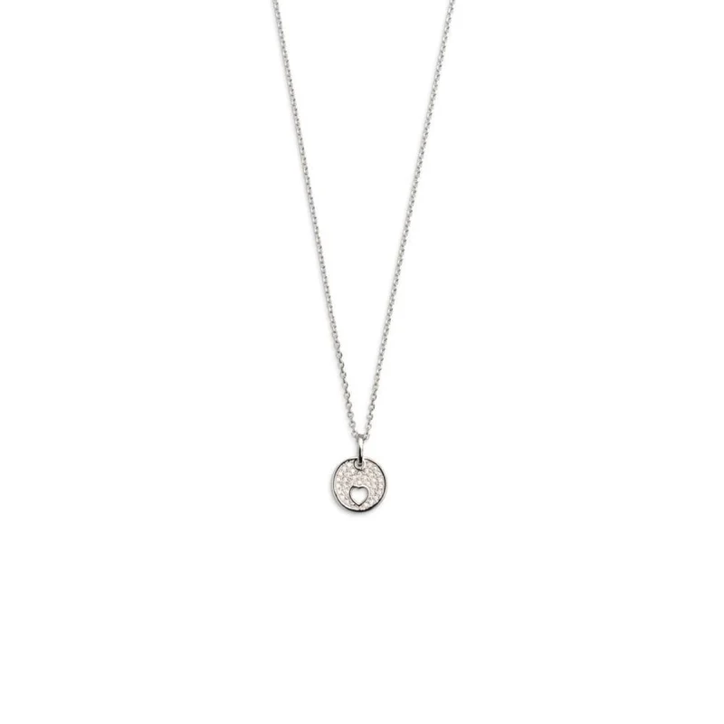 Xenox Kette mit Herz Anhänger Zirkonia Silber XS3539