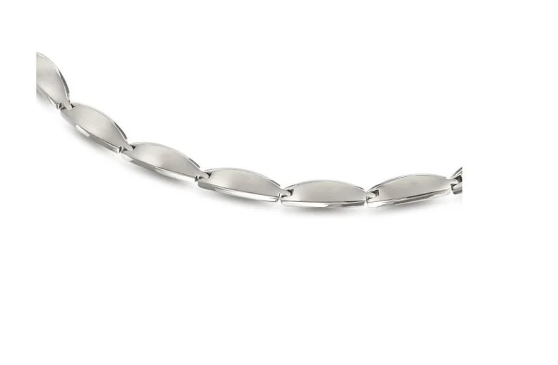 Boccia Damen Collier aus Titan 45cm in silberfarben - 08034-01