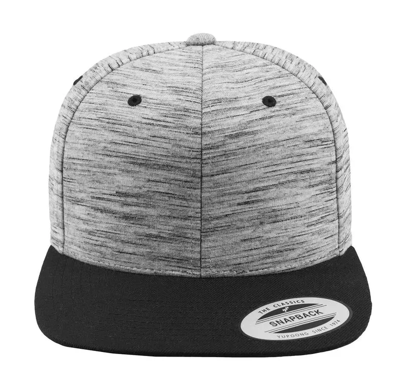 Gestreifte Melange Krone Snapback