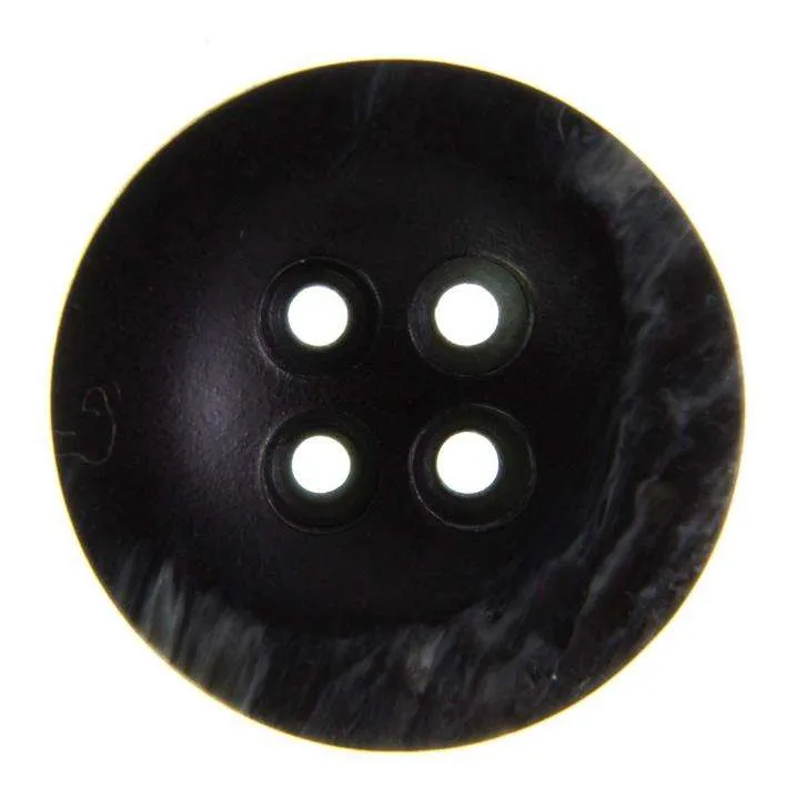 Hornimitatknopf Braun 4-Loch-Knopf – Blazer- und Sakkoknopf -211GLZ