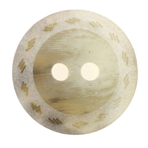 Hornimitatknopf Creme-Natur 2-Loch-Knopf – Blazer- und Sakkoknopf -27H