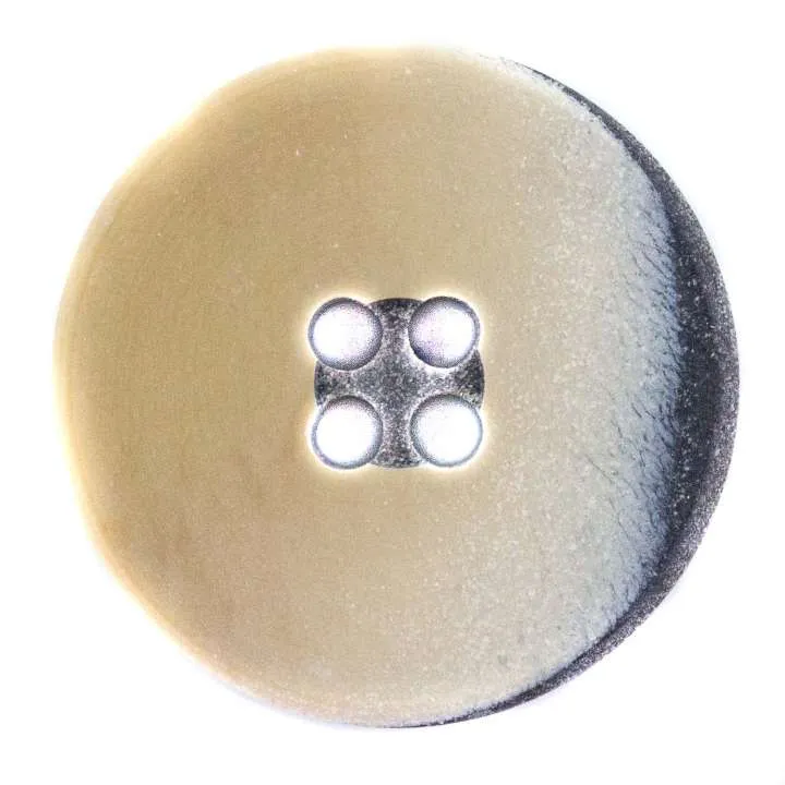 Hornimitatknopf Beige 4-Loch-Knopf – Mantel- und Jackenknopf KM-49