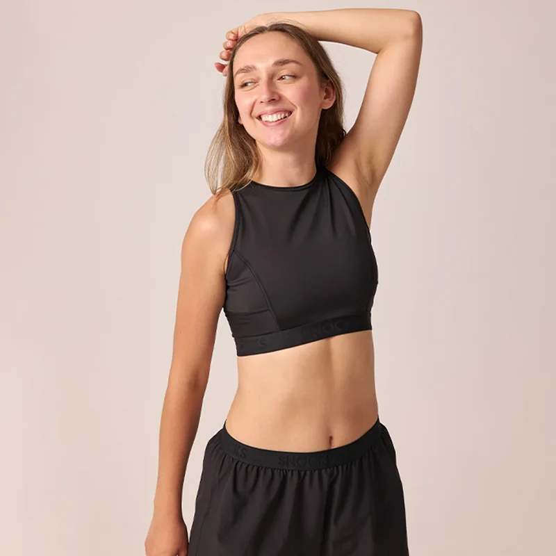 Sport-BH mit Logo | Schwarz