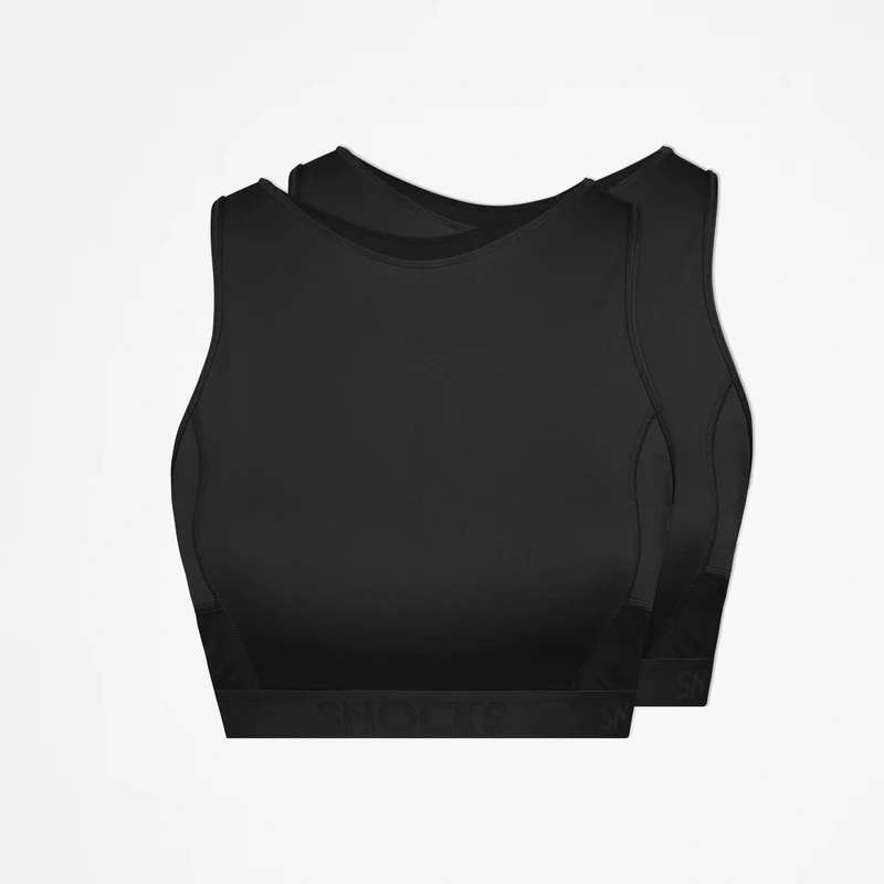 Sport-BH mit Logo | Schwarz