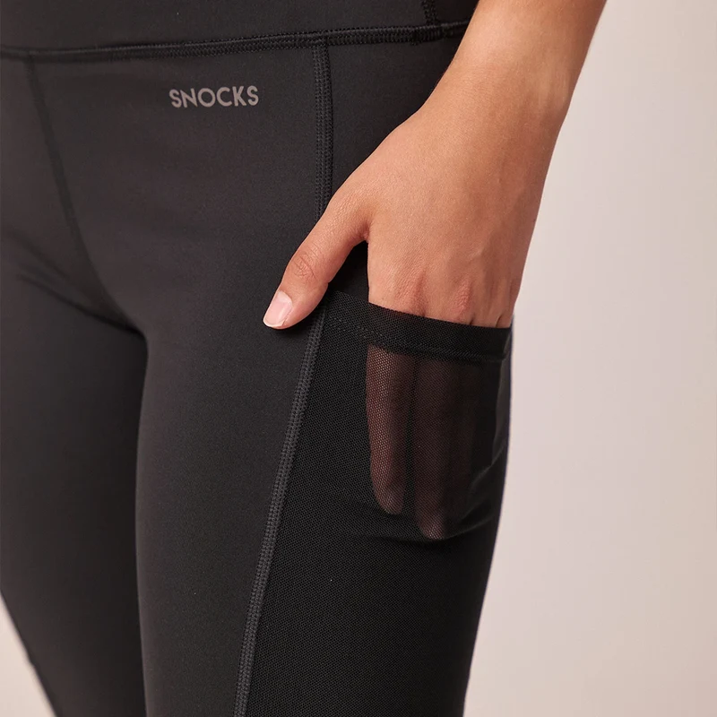 Leggings mit Tasche | Schwarz