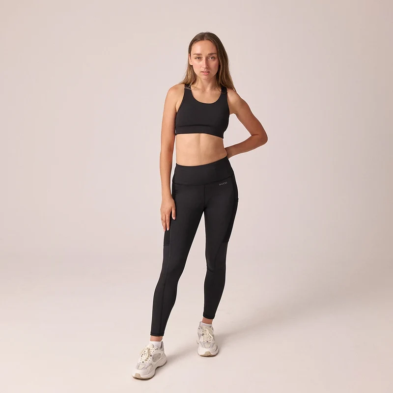 Leggings mit Tasche | Schwarz