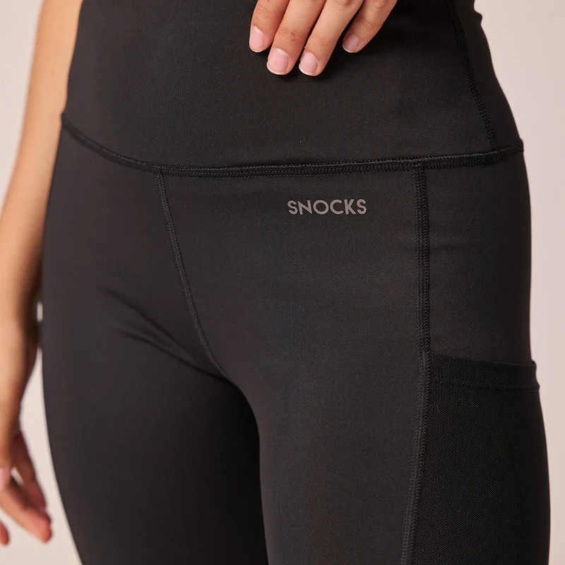 Leggings mit Tasche | Schwarz