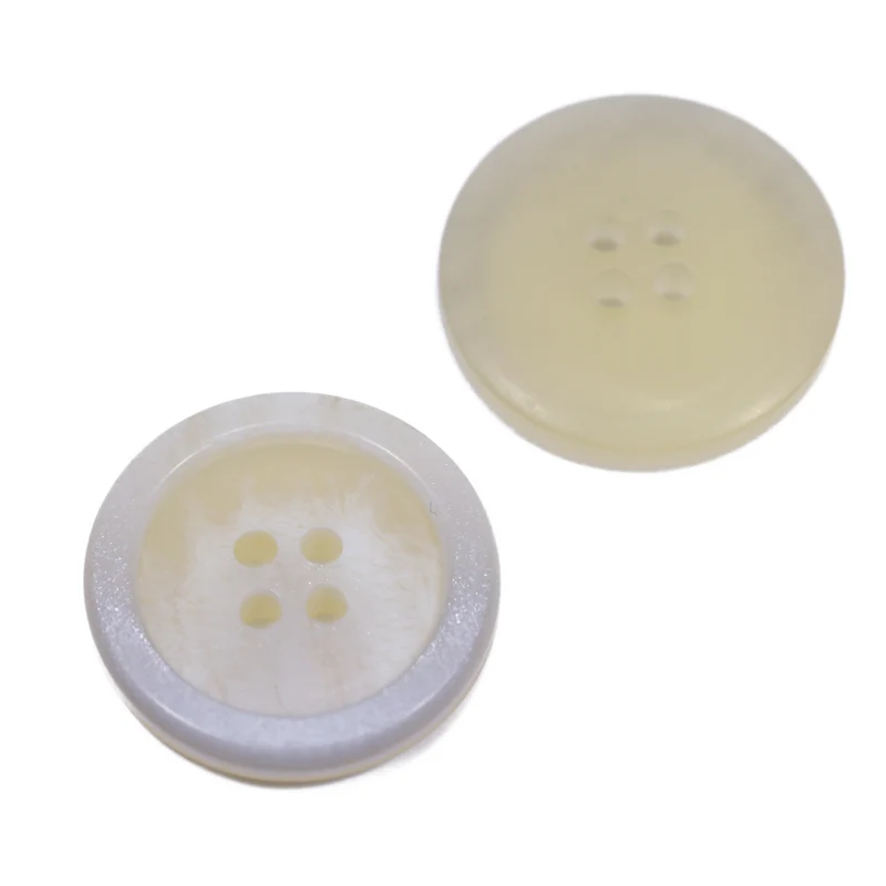 Hornimitat Ösenknopf Creme-Natur – Mantel- und Jackenknopf HI-82