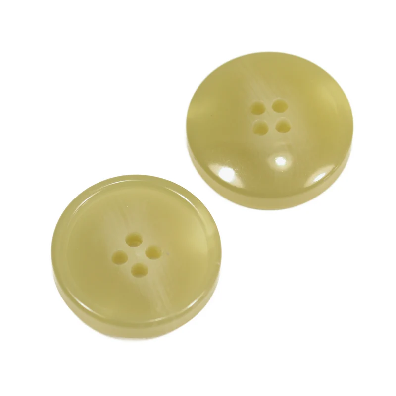 Hornimitatknopf Beige 4-Loch-Knopf – Blazer- und Sakkoknopf HI-83
