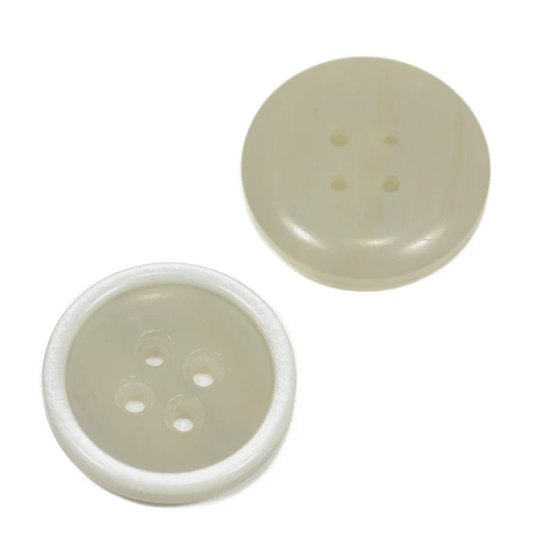 Hornimitatknopf Braun 4-Loch-Knopf – Blazer- und Sakkoknopf HI-85