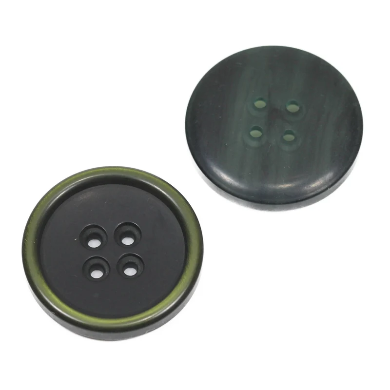 Hornimitatknopf Grün 28 mm – Hornimitatknopf HI-85