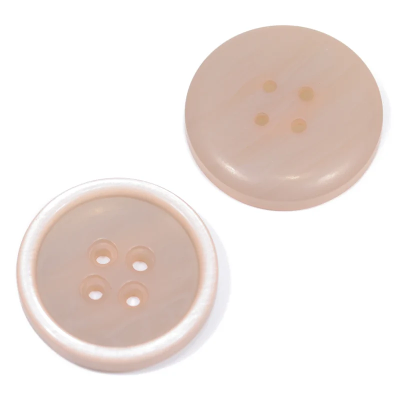 Hornimitatknopf Rosa-Pink 4-Loch-Knopf – Blazer- und Sakkoknopf HI-85