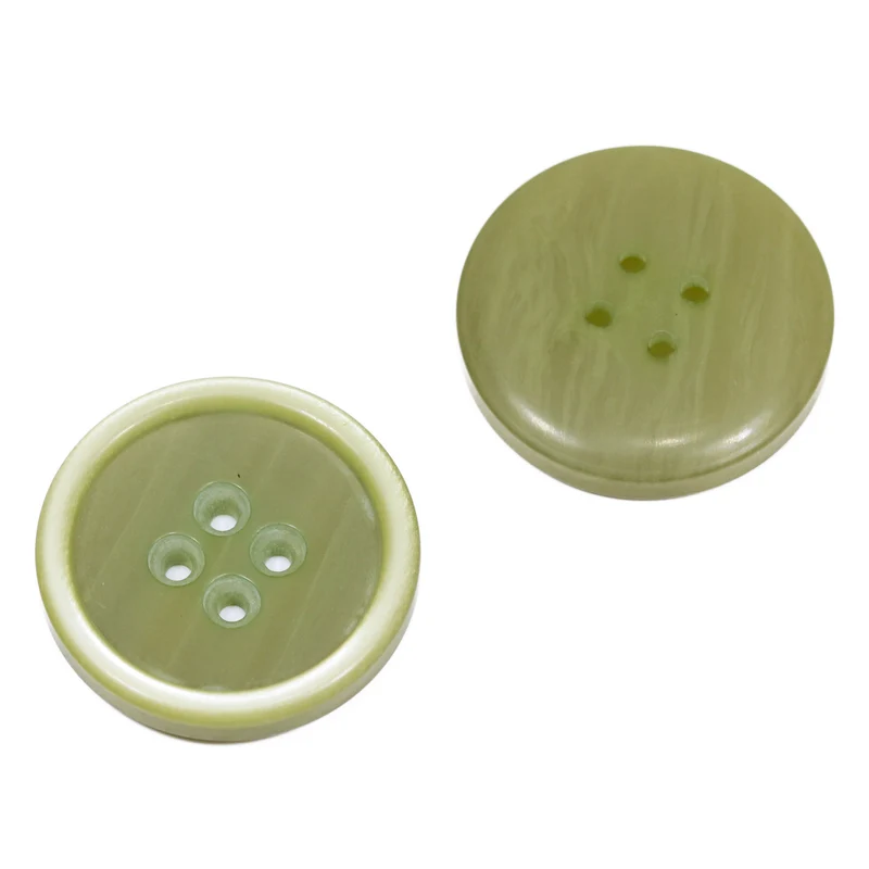 Hornimitatknopf Grün 28 mm – Hornimitatknopf HI-85