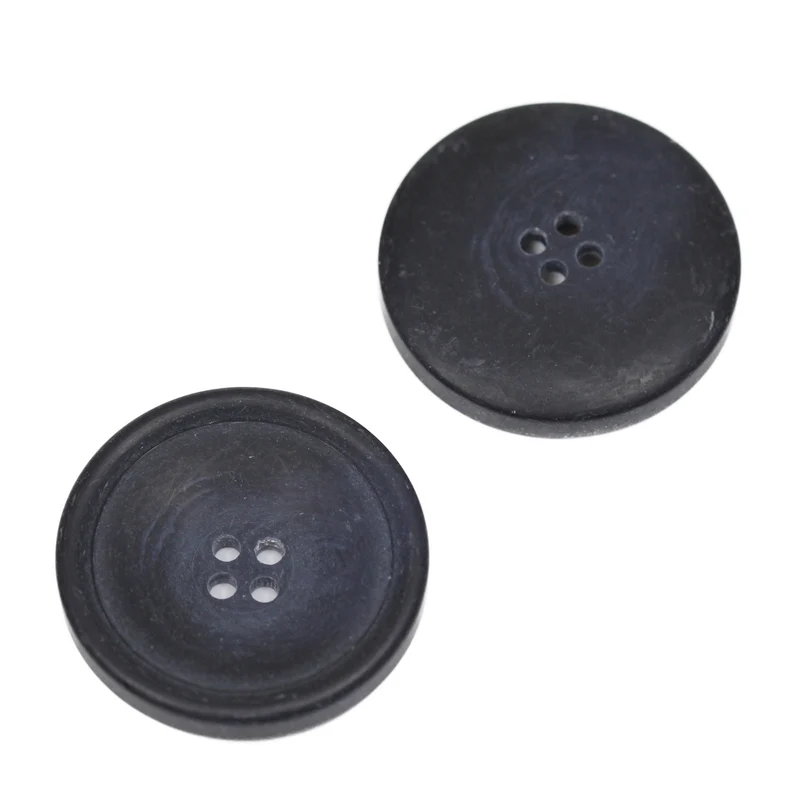 Hornimitatknopf Dunkelblau 4-Loch-Knopf – Blazer- und Sakkoknopf HI-87