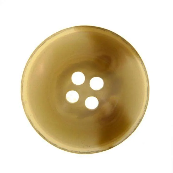 Hornimitatknopf Beige-Braun 4-Loch-Knopf – Mantel- und Jackenknopf HI-9