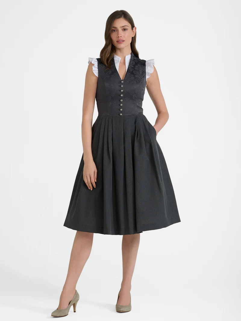 Dirndl ohne Schürze mit V-Ausschnitt - 70 cm