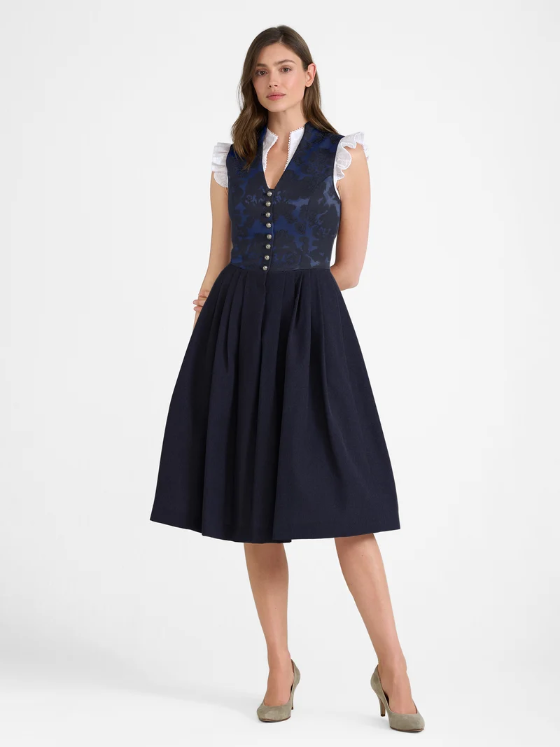 Dirndl ohne Schürze mit V-Ausschnitt - 70 cm