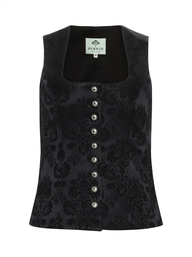 Trachtenmieder Damen – Stretch-Jacquard