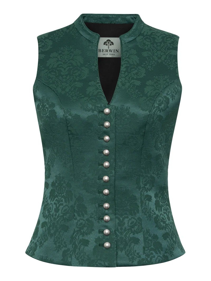 Mieder Stretch-Jacquard mit Stehkragen