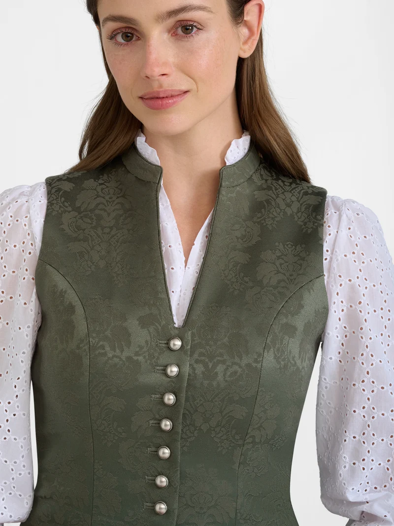 Mieder Stretch-Jacquard mit Stehkragen
