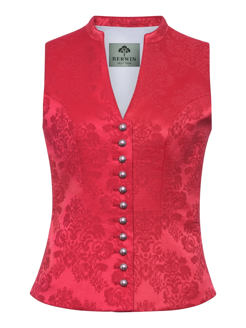 Mieder Stretch-Jacquard mit Stehkragen
