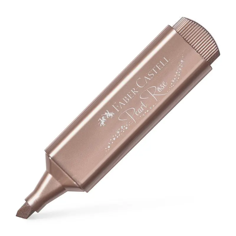 Textliner Metallic Highlighter - Pearl Rose, Shimmering Marker, Smudge-Proof, Long-Lasting Ink