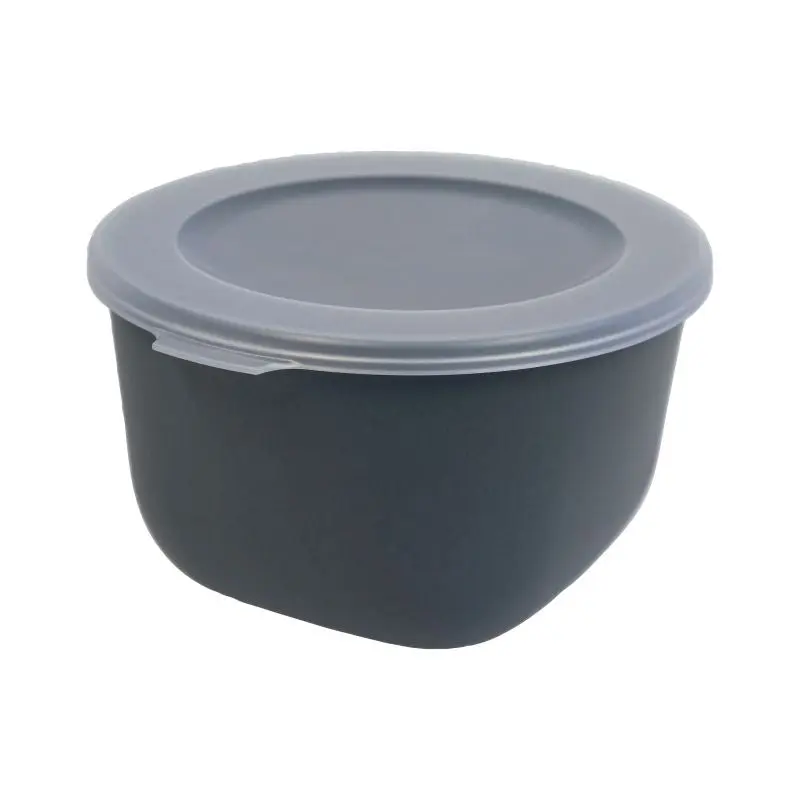CONNECT BOX 1 - Nature Ash Grey, 1L Box mit Durchsichtigem Deckel, Vielseitige Aufbewahrungsbox