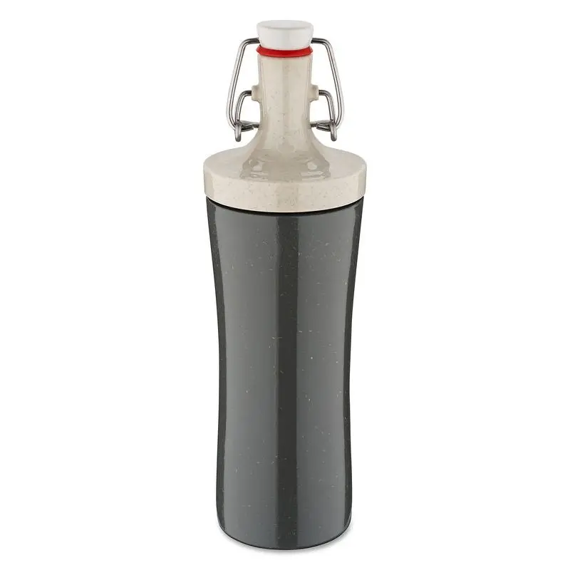 PLOPP TO GO Wasserflasche, Aschgrau, 425 ml, Modern & Auslaufsicher