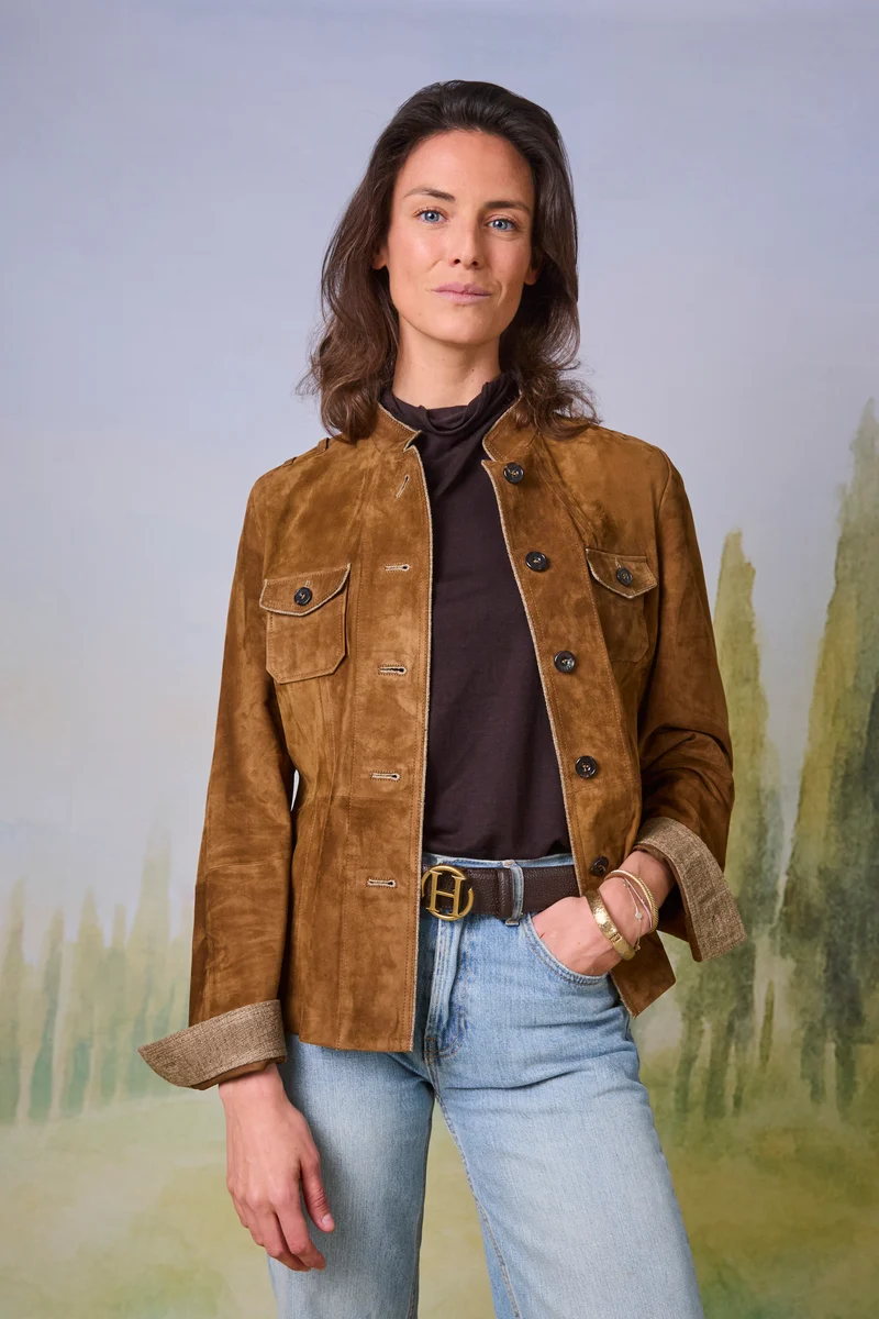 Jacke Arnstein in Veloursleder