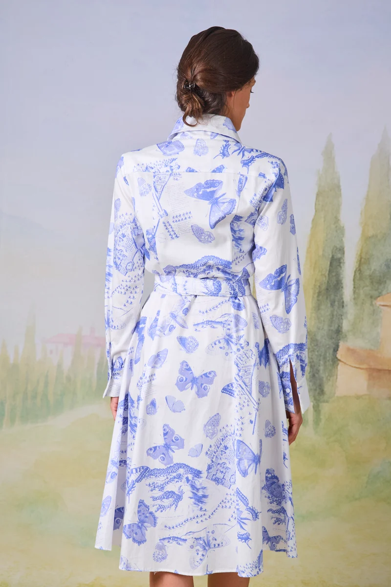 Kleid Trattenegg mit Schmetterlingsdruck