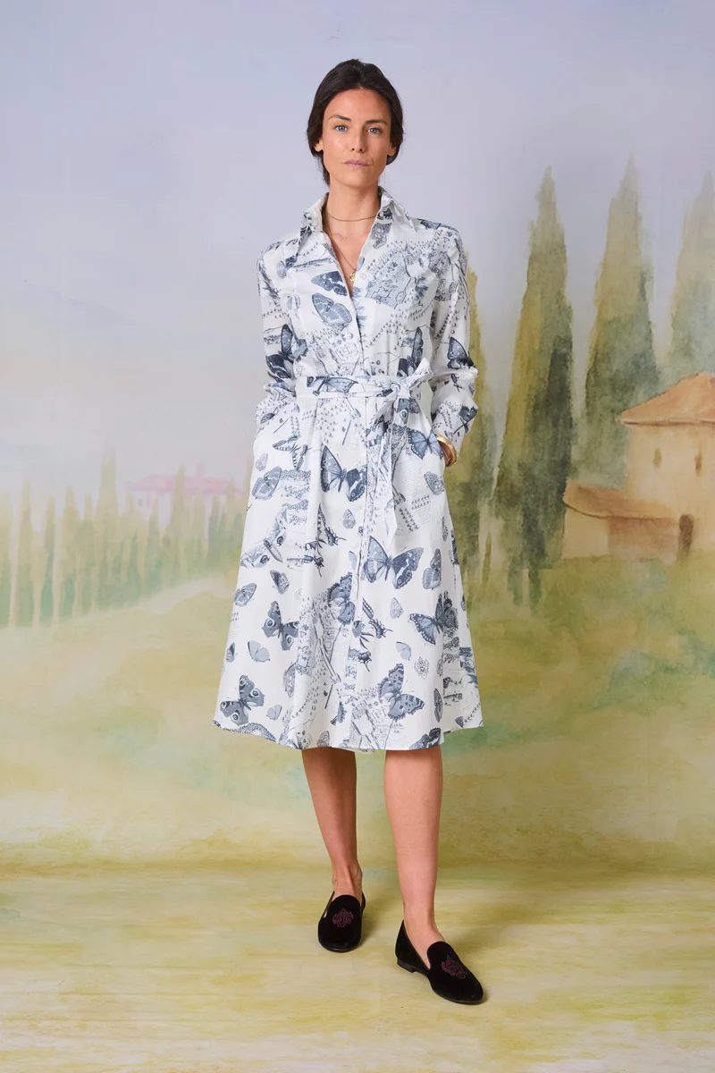 Kleid Trattenegg mit Schmetterlingsdruck