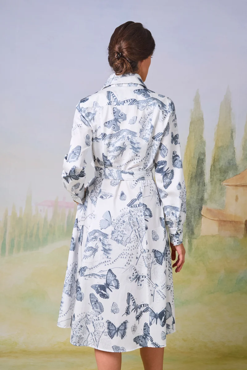 Kleid Trattenegg mit Schmetterlingsdruck