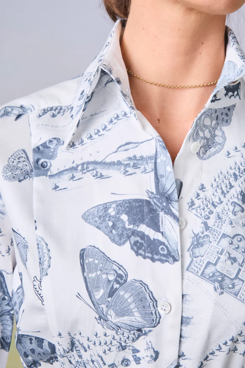 Kleid Trattenegg mit Schmetterlingsdruck
